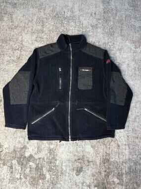 Vintage 90’s Tommy Hilfiger Expedition Outdoors Fleece Jacket XL Deep Pile Navy